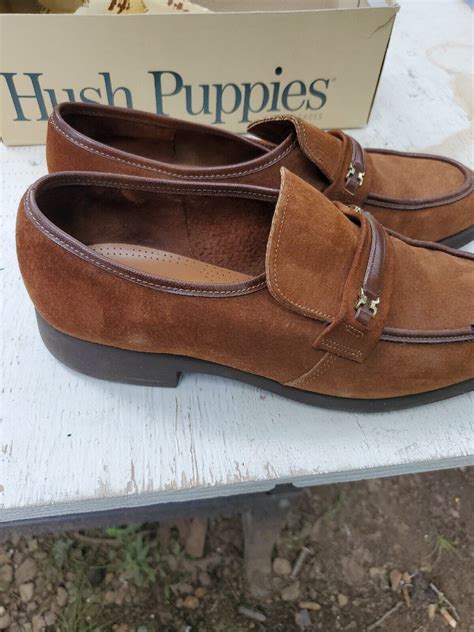 Vintage Suede Leather Mens Hush Puppies Dress Shoes U Gem