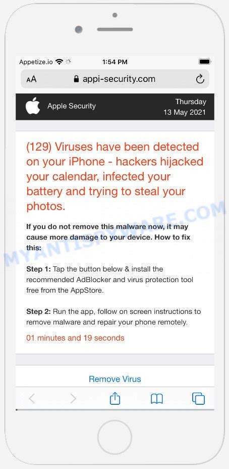 How To Remove 129 Viruses Have Been Detected On Your Iphone Pop Up