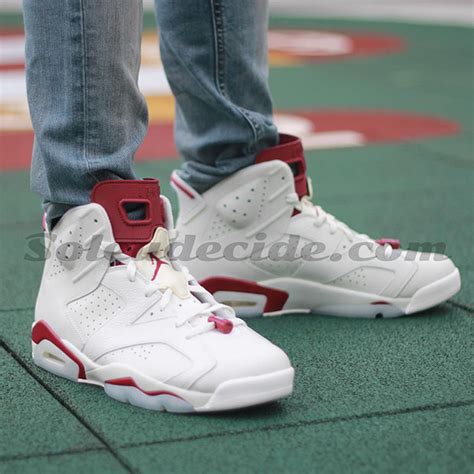 Air Jordan 6 "Maroon" - On-Feet Images - SneakerNews.com