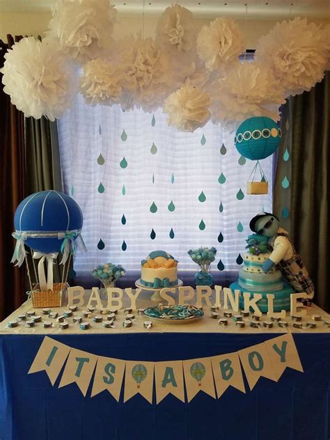 Heaven Sent Baby Shower Party Ideas Photo 1 Of 19 Baby Boy Shower