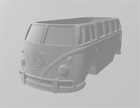 Volkswagen Transporter T Printable Body Van D Print Model