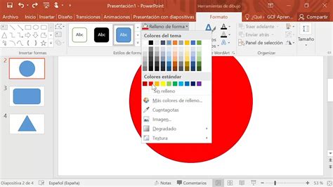 Presentaciones Básicas Insertar Relleno En Formas