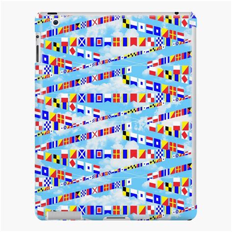 Maritime Signal Flags Pattern With Sailor Sayings IPad Case Skin