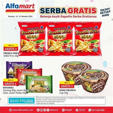 Promo Alfamart Hari Ini 24 Oktober 2022 Makanan Ringan Yang Lebih Murah