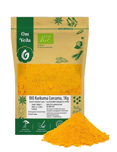 BIO Kurkuma Pulver 20g 200g 1kg Curcuma Kurkumawurzel Gemahlen