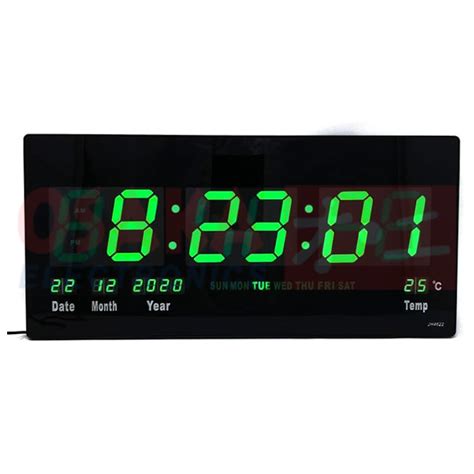 Reloj Digital De Pared LED Verde JH 4622G Osaka Electronics