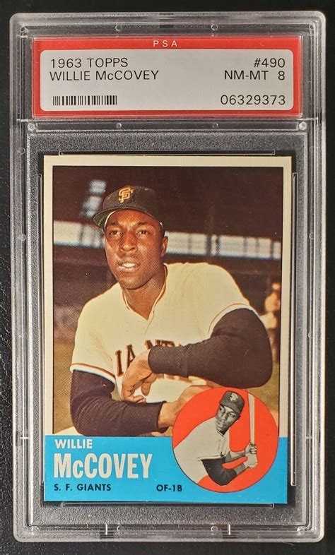 Topps Willie Mccovey Psa Near Mint Mint Very High End