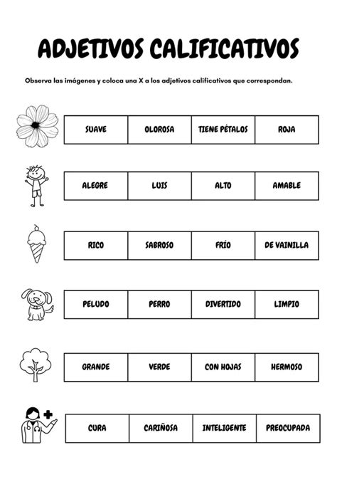 ADJETIVOS CALIFICATIVOS Profe Social