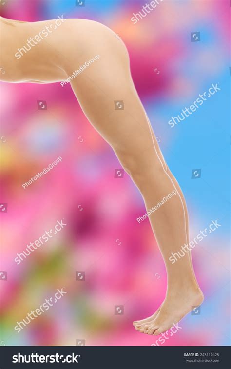 Slim Beautiful Nude Woman Legs Stock Photo 243110425 Shutterstock