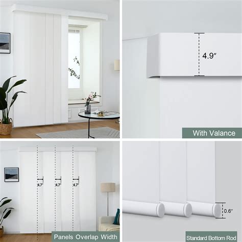 Buy Yoolax Motorized Panel Track Blind Work With Remote Control Smart Light Filtering Vertical