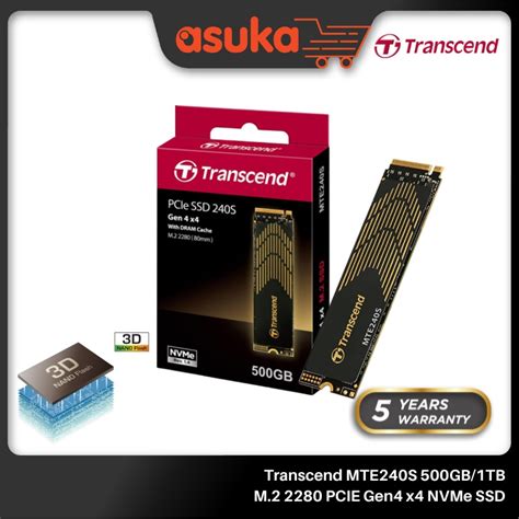 Transcend Mte S Gb Tb M Pcie Gen X Nvme Ssd Shopee