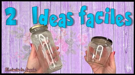 2 IDEAS Para Reciclar Botes De Cristal MUY FACILDIY Manualidades Y