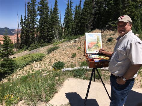 Roland Lee Travel Sketchbook Plein Air Painting At Cedar Breaks And