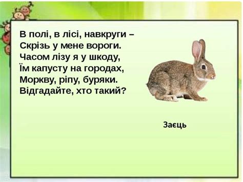 Загадки про звірів