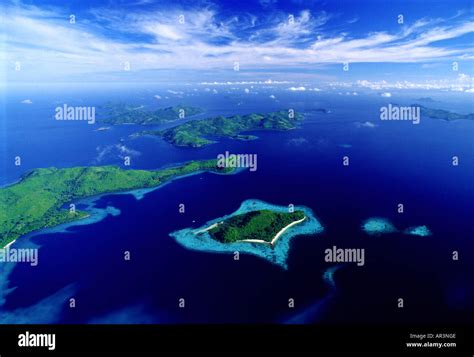 Aerial view of the Palawan archipelago, Palawan Island, Philippines ...