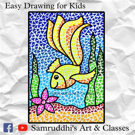 Mosaic Drawing for Kids | Mosaic drawing, Art drawings for kids, Mosaic ...