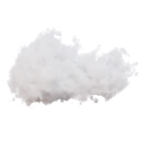 Realistic Fluffy Cloud D Render Png