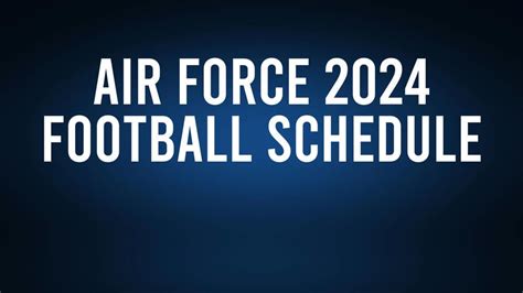 Air Force Football Schedule 2025 Printable Pdf Free Download Piers Clark