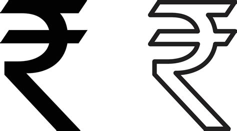 rupee icon set  flat  outline styles indian rupee icon