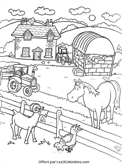 Coloriage Gratuit Ferme Recherche Google Coloriage Ferme Dessin