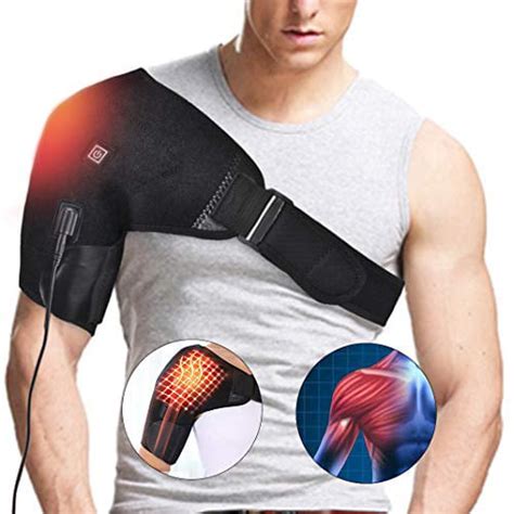 Heated Shoulder Brace Support Wrap 3 Heat Settings Heating Pad