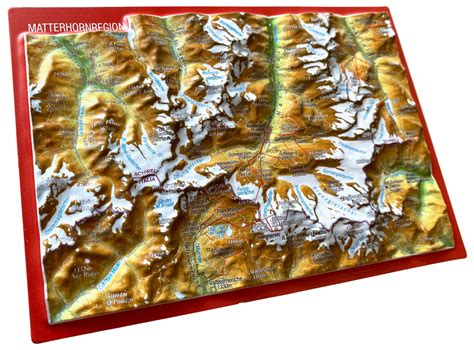 D Reliefpostkarte Matterhornregion Georelief Vertriebs Gbr