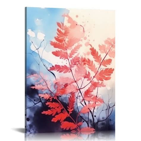 COMIO Canvas Wall Art For Girls Bedroom Tropical Botanical Prints