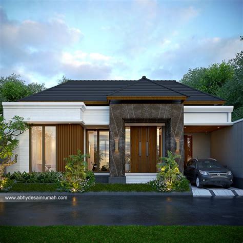 Desain Rumah Modern Lantai Lebar Meter Bapak Dimas Di Surabaya