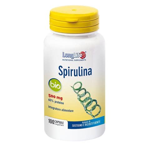 Longlife Spirulina Bio Integratore Alimentare A Base Vegetale G