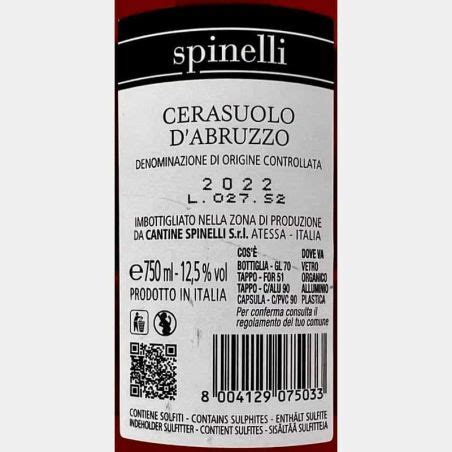 Cerasuolo Dabruzzo Doc Spinelli Rose Kaufen Bei Vinigrandi