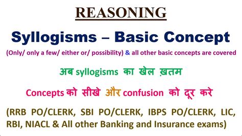 Syllogism Basic Concept For All Competitive Exams Rrbpo Rrbclerk