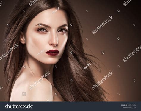 Beautiful Hair Woman Long Brunette Hair Stock Photo Shutterstock