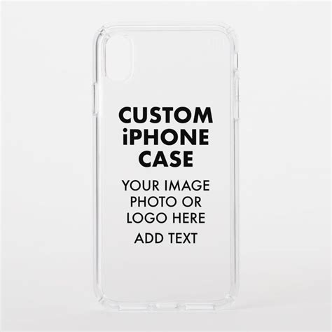 Custom Personalized Iphone Xs Max Presidio Clear Speck Iphone Xs Max Case Zazzle Custom