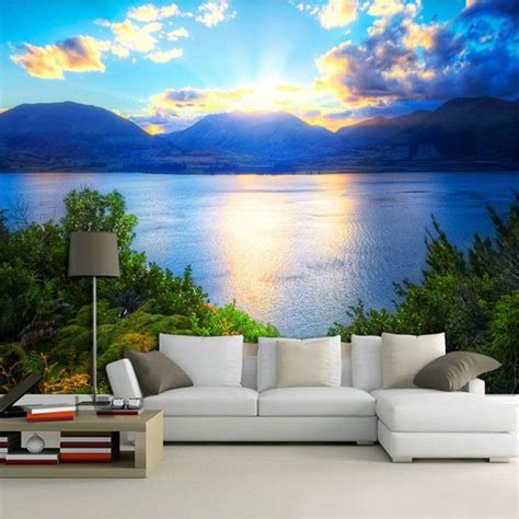 Papel De Parede Paisagem Em 3d - Papel de Parede 3D Floresta 0032 - Papel de Parede Paisagem ...
