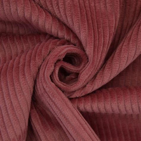 Tissu Velours C Tel Grosses C Tes Rose P Le Tissus Hemmers