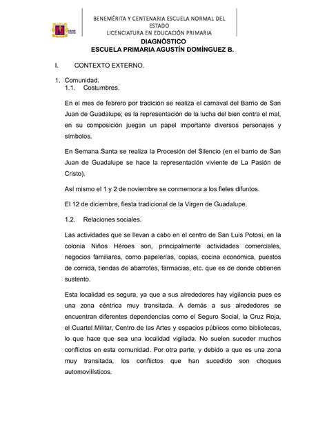 Calaméo Diagnóstico Contexto Externo E Interno