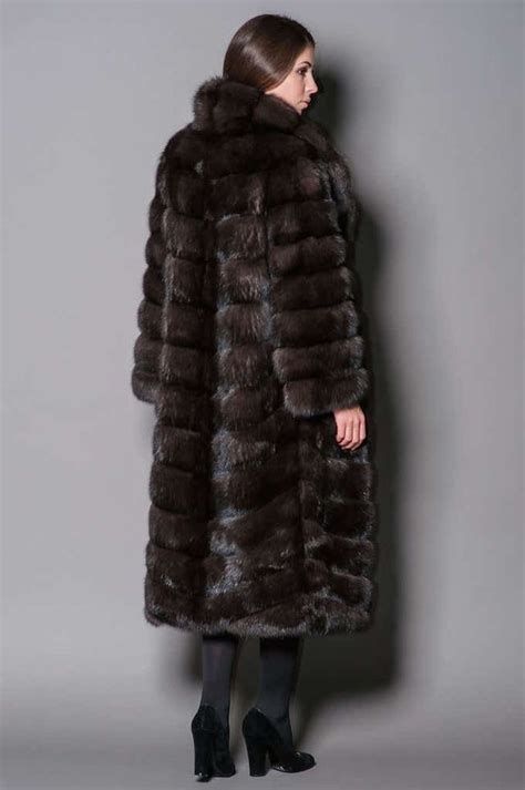 Extra Dark Russian Sable Fur Coat