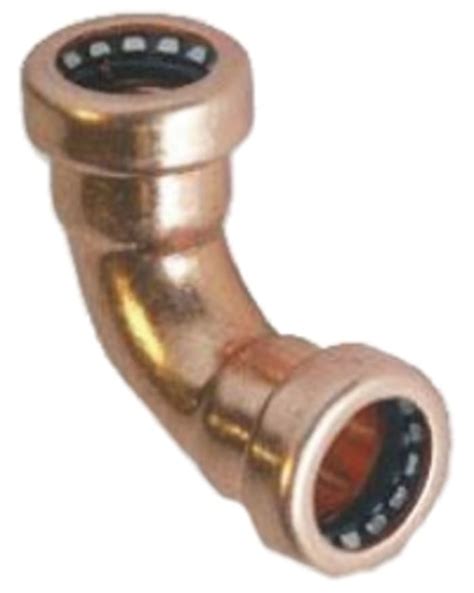 75532 Pegler Yorkshire Copper Pipe Fitting Push Fit 90° Elbow For 22mm Pipe 712 6792 Rs