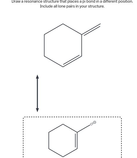 Solved Draw A Resonance Structure That Places A Pi Bond In A