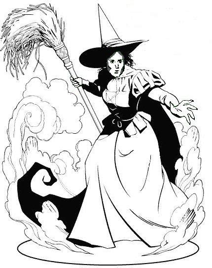 Halloween Coloring Pages Wicked Witch Coloring Pages