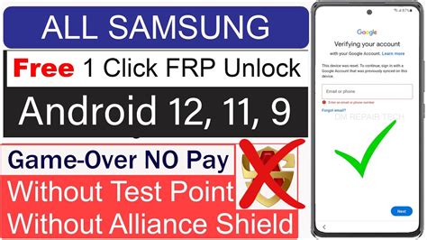 Game Over Free Click Frp Tool All Samsung Frp Google Account