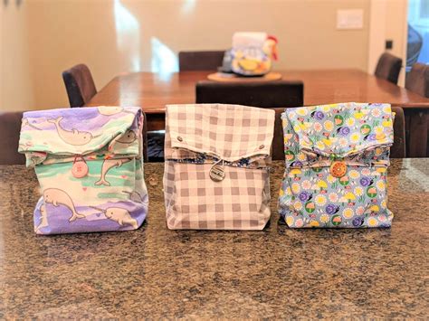 Reusable Lunch Bag DIY - 5 out of 4 Patterns