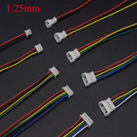 PIIN 10Pair Micro JST 1 25MM 2P 3P 4P 5p 6 Pin Male Female