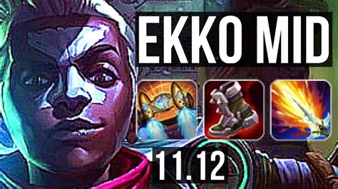 EKKO Vs GWEN MID 14 2 12 66 Winrate Legendary 900K Mastery TR