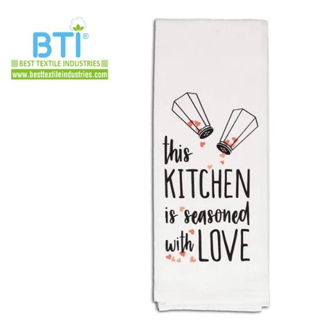 Decorative Kitchen Custom Made Tea Towel Printed Kitchen Towels