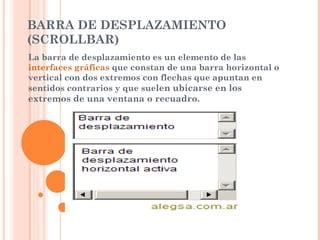 Elementos Tipicos De Las Interfaces Graficas De Usuario Ppt