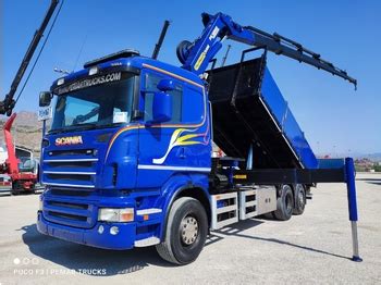 Scania R X Grua Palfinger Pk Basculante Tipper From Spain