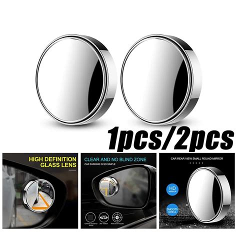 Pcs Car Mirror Hd Convex Mirror Blind Spot Auto Rearview Mirror