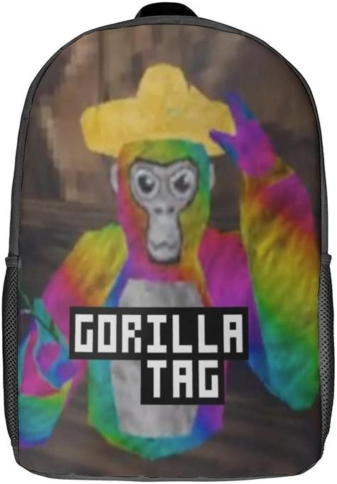 Gorilla Tag Backpack Funny Cartoon Monkey Bookbag Walmart