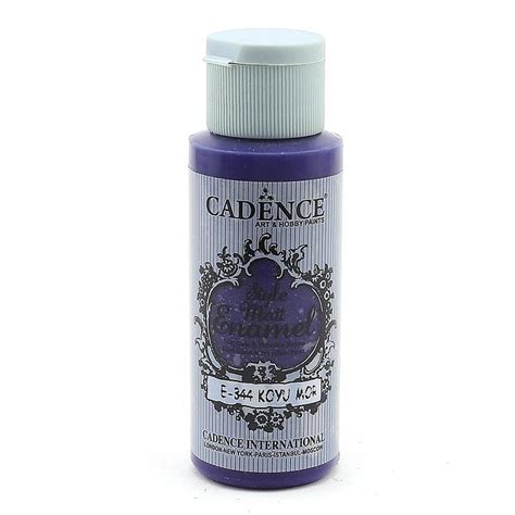 Cadence Style Matt Enamel Cam ve Porselen Boyası E 344 Koyu Mor